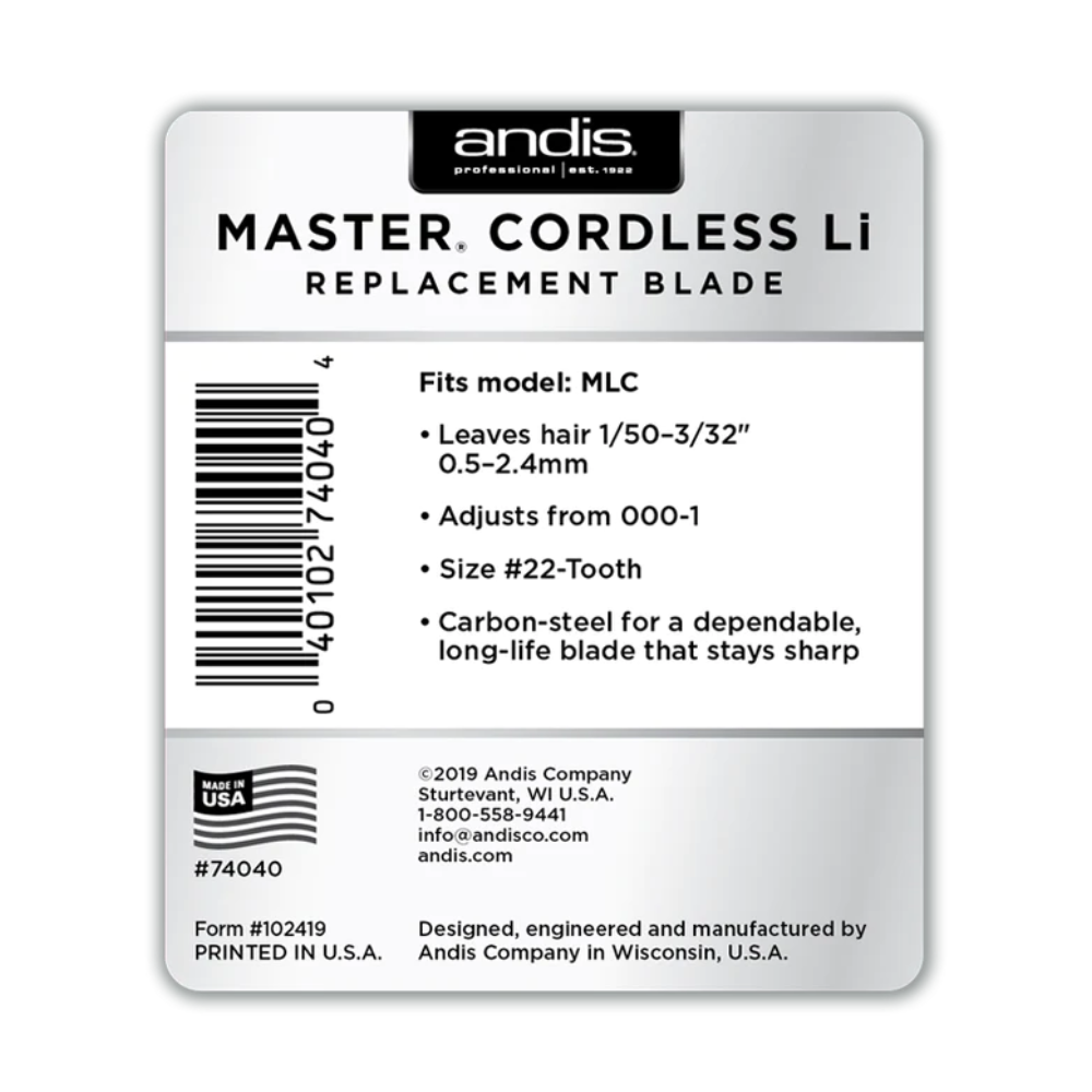 Andis Blade Master Cordless Li
