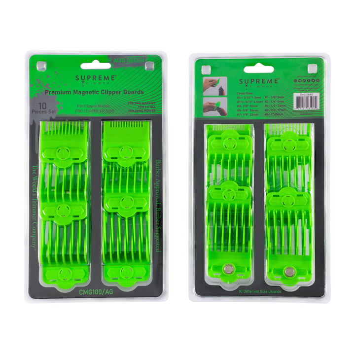 Magnetic/Clip Guards for Clippers (10 piece) CMG100