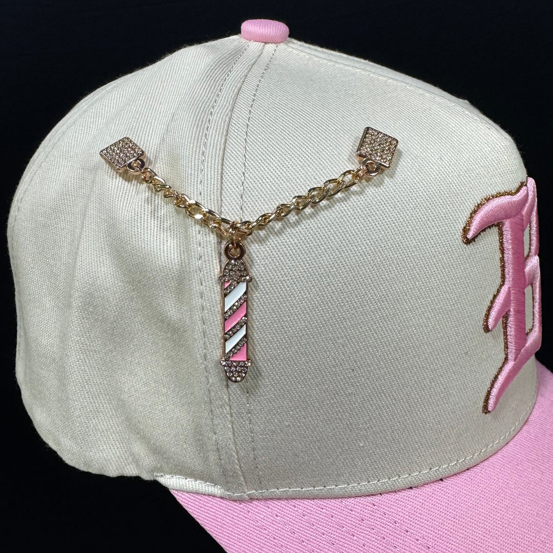 Poste de barbero de oro rosa