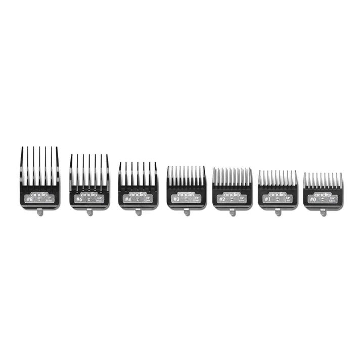 Andis Master Premium Metal Clip 7-Piece Comb Set (33645)
