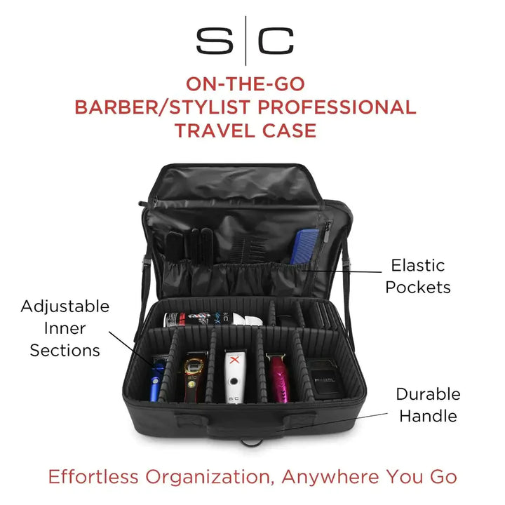StyleCraft On-The-Go Barber/Stylist Tool Case w/ Mirror SC328B