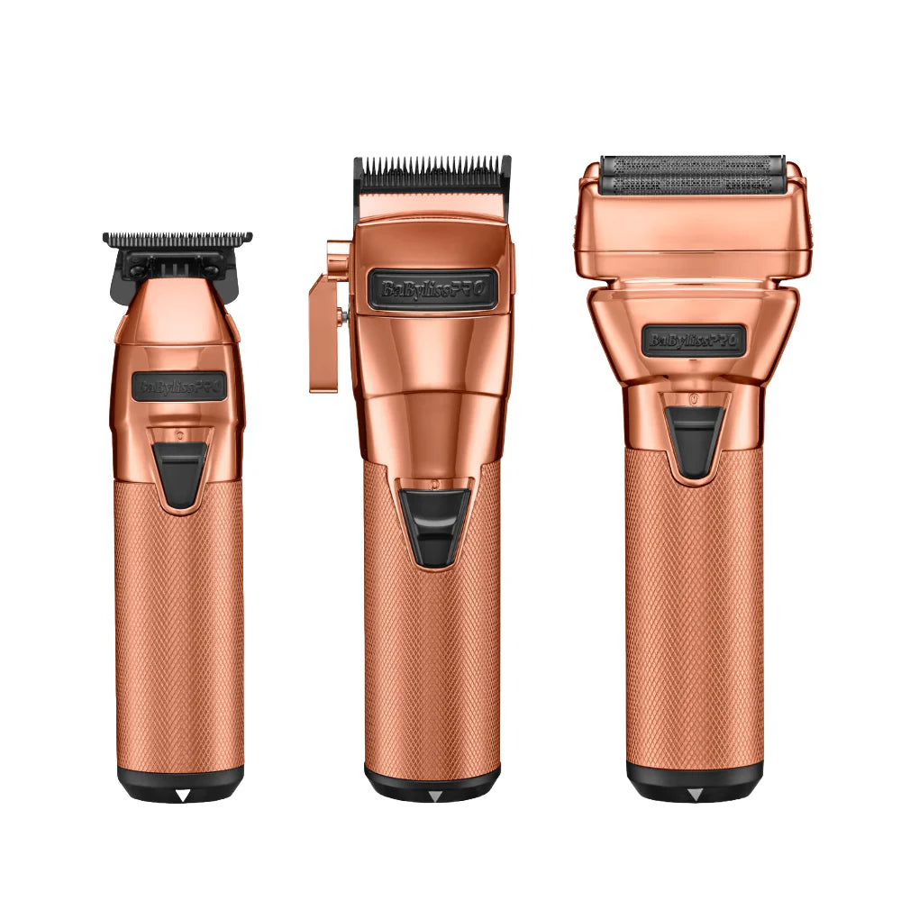 BaBylissPRO FXONE Rose Gd FX Clipper, Trimmer & Shaver combo (FX899RG) (FX799RG) (FX79FSRG)
