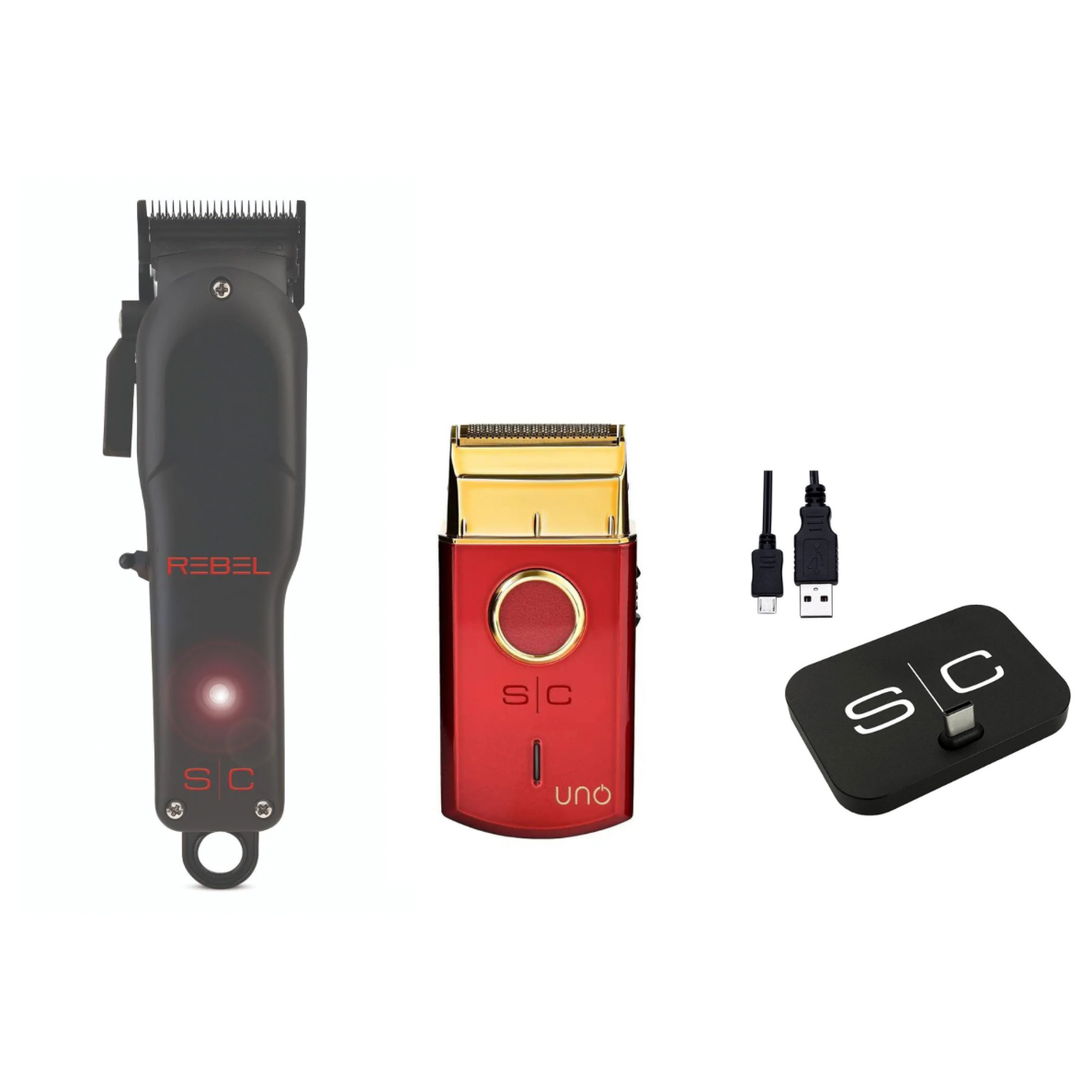 Gamma Boosted/Rebel Combo + Uno Shaver Barber Plug Supply Co.