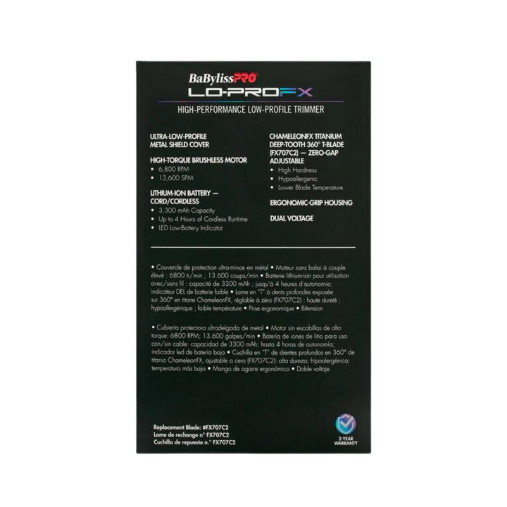 Recortadora Babyliss Iridescent Lo-PRO FX de edición limitada