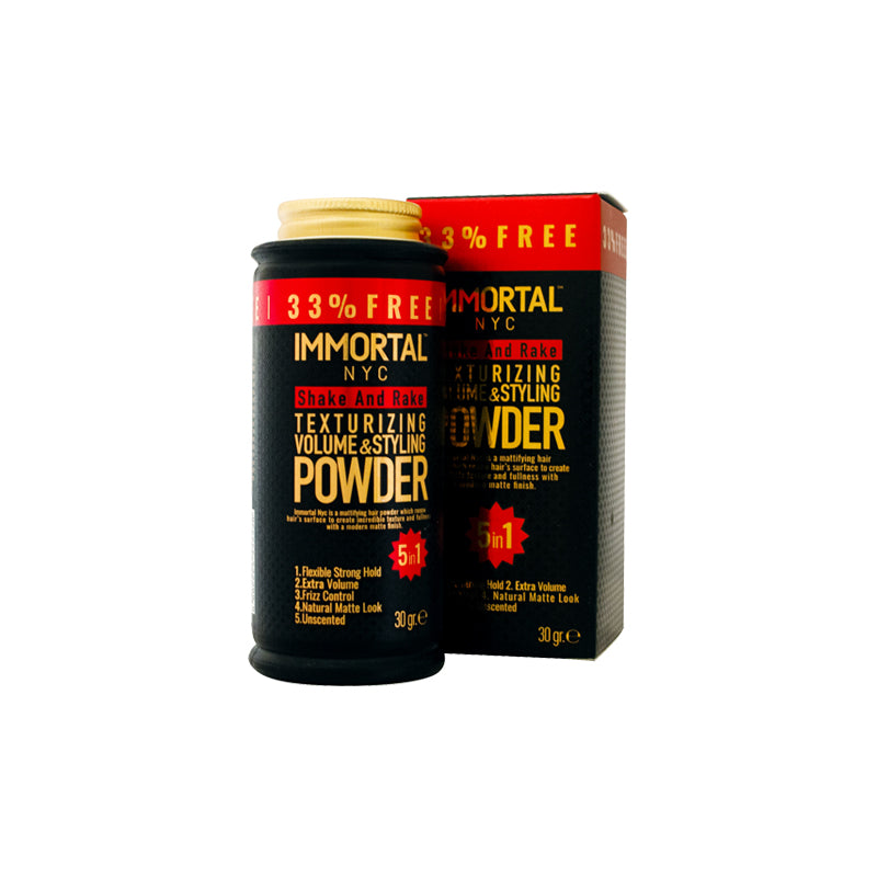 IMMORTAL NYC Shake and Rake Polvo texturizante, voluminizador y moldeador 20 g.