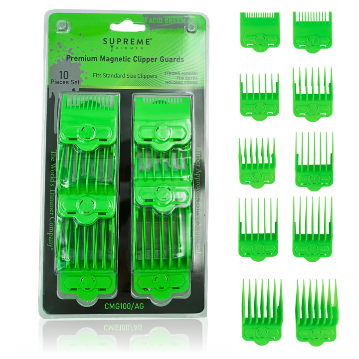 Magnetic/Clip Guards for Clippers (10 piece) CMG100