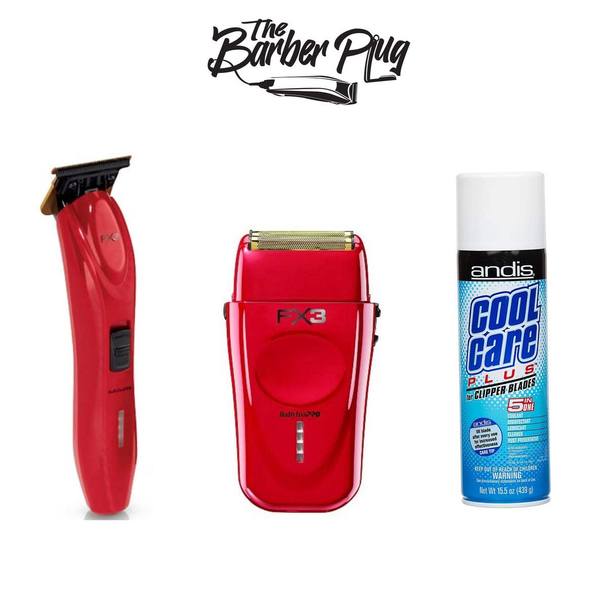 Babylisspro Red FX3 Collection Clipper, Trimmer, Shaver - comes with a