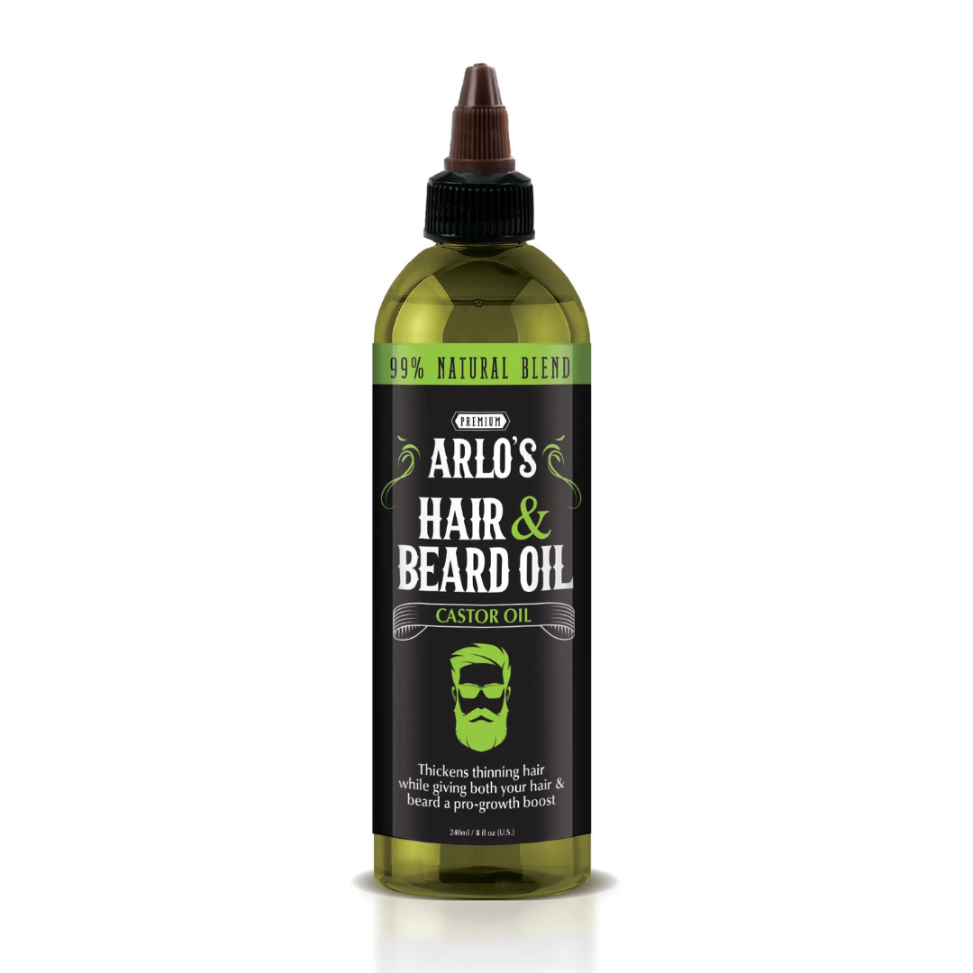 Aceite para el cabello y la barba de Arlo con aceite de ricino
