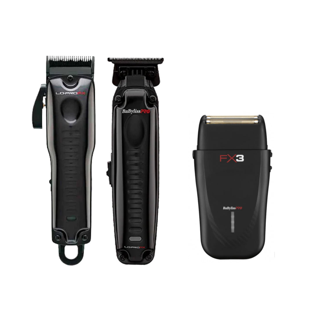 BaByliss Lo-PRO FX Clipper and Trimmers with Babyliss FX 3 Shaver Combo
