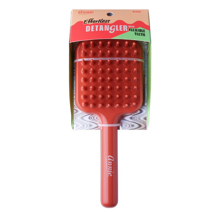 Annie Effortless Detangler Paddle Brush, 1 Count, Orange