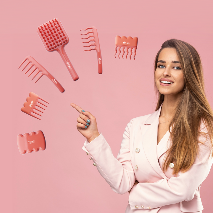Annie Effortless Detangler Comb, 1 Count, Orange
