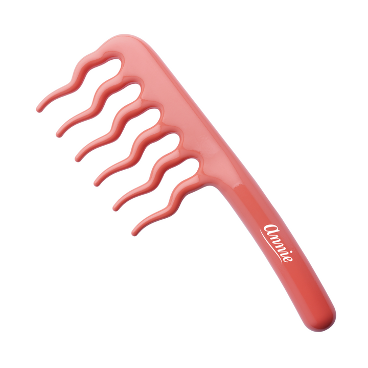 Annie Effortless Detangler Wavy Comb, 1 Count, Orange