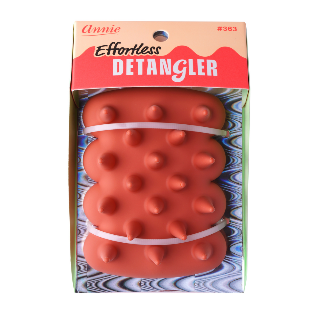 Annie Effortless Detangler Scalp Massage Brush, 1 Count, Orange