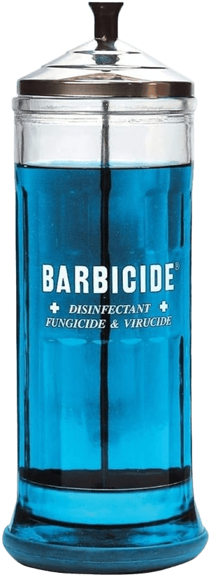 Barbicide Disinfectant Glass Jar - Tall (37oz capacity)