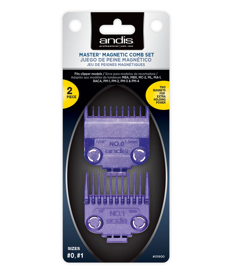 Andis Magnetic Comb Set- Size 0 & 1