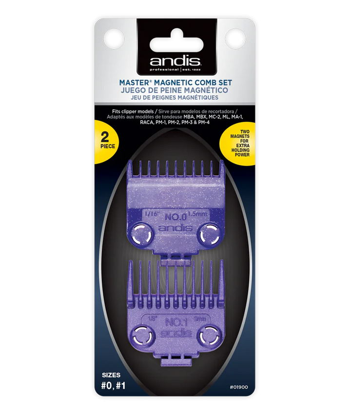 Andis Magnetic Comb Set- Size 0 & 1