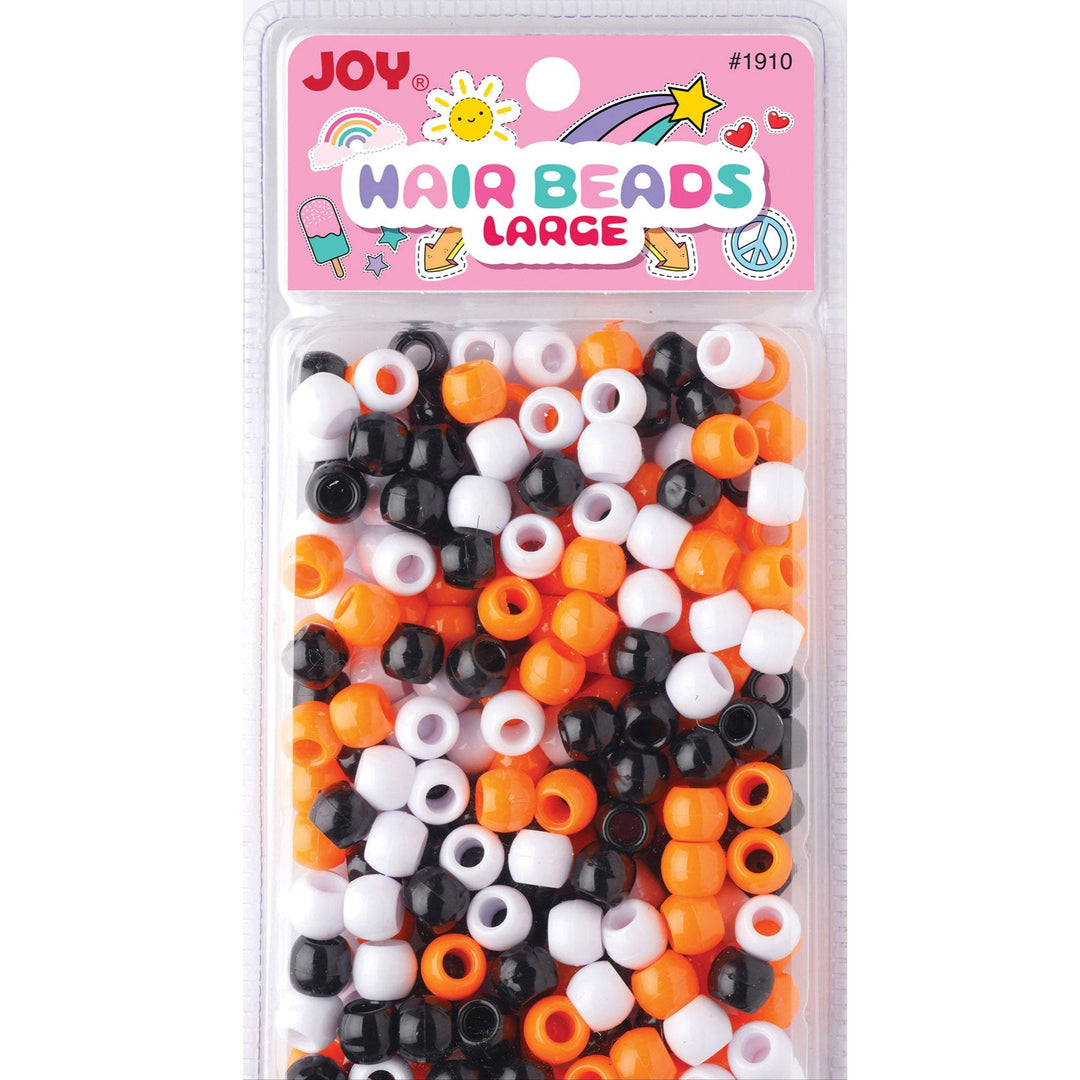 Joy Round Hair Beads Large, 240 Count, Assorted Color