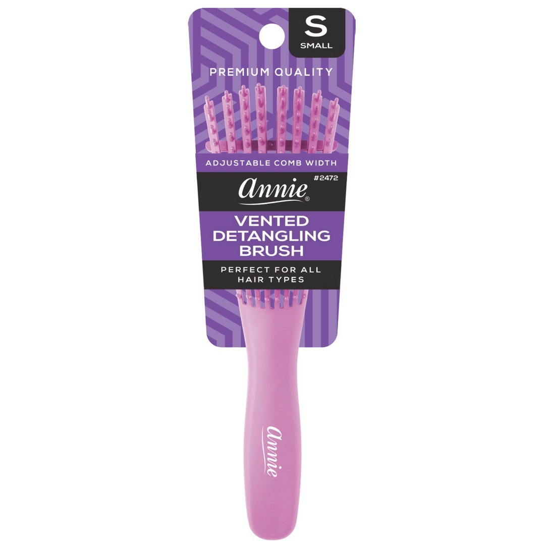 Annie Vented Detangler Brush Small, 1 Count, Assorted Colors