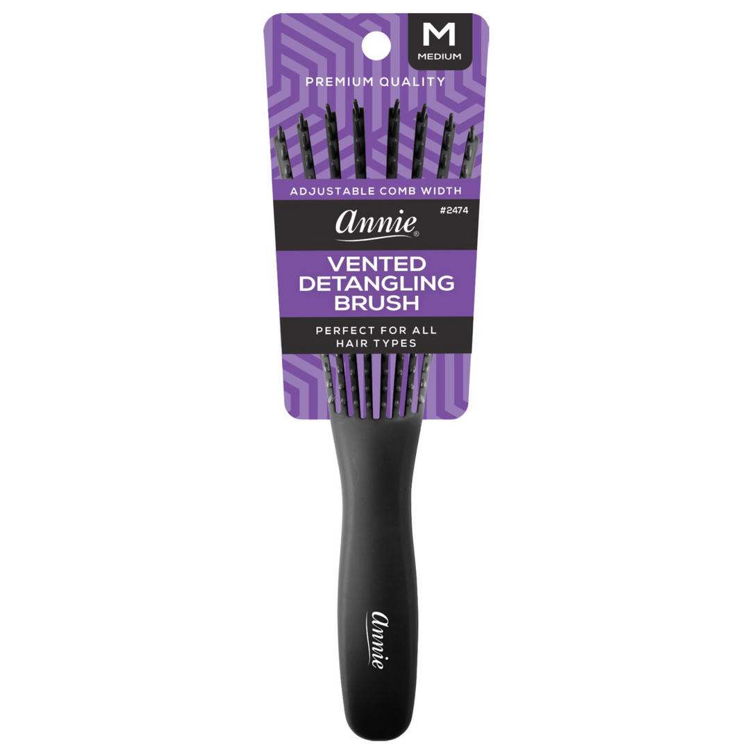 Annie Vented Detangler Brush Medium, 1 Count, Assorted Colors