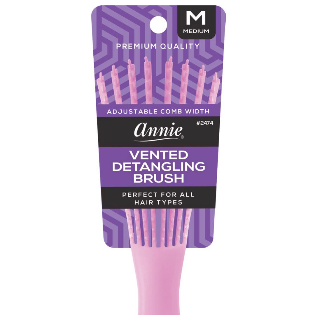 Annie Vented Detangler Brush Medium, 1 Count, Assorted Colors