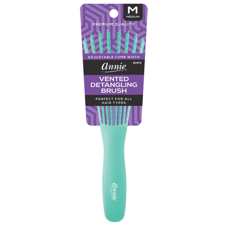 Annie Vented Detangler Brush Medium, 1 Count, Assorted Colors