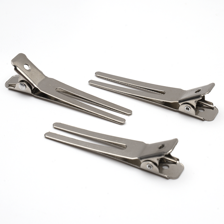 Annie Premium Double Prong Metal Hair Clips, 80 Count, Silver