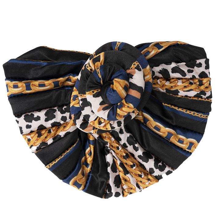 Ms. Remi Silky Top Knot Pre-Tied Turban, 1 Count, Assorted Patterns 2