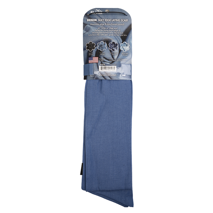 Ms. Remi Denim Silky Edge Laying Scarf 60 Inch, 1 Count, Assorted Patterns