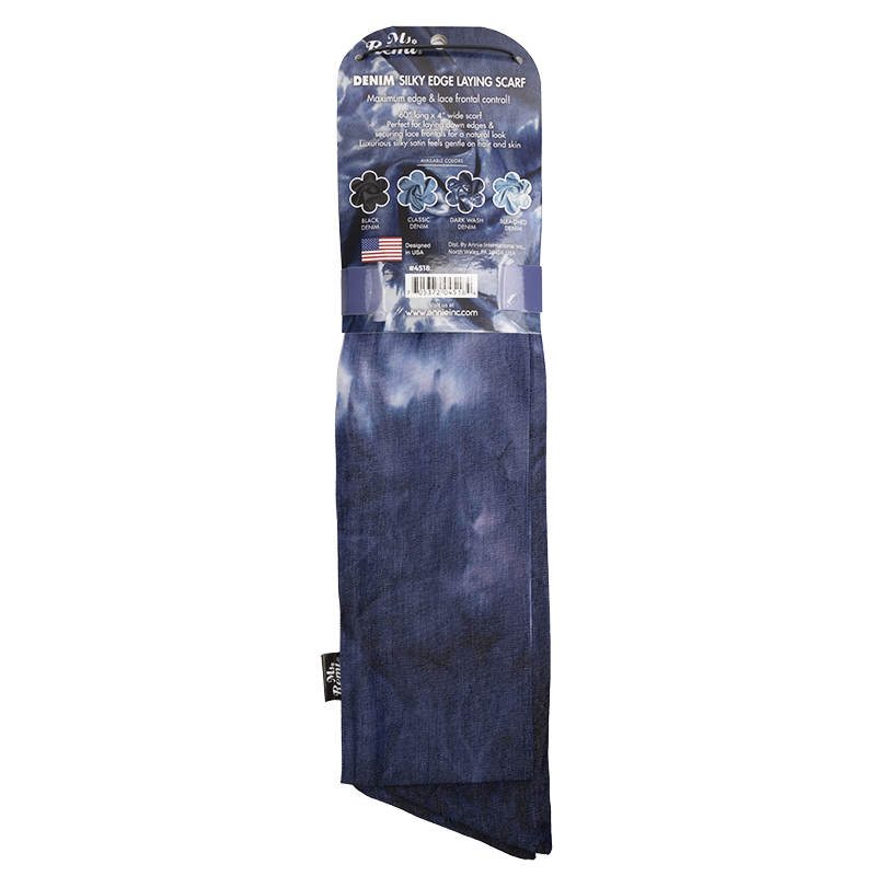 Ms. Remi Denim Silky Edge Laying Scarf 60 Inch, 1 Count, Assorted Patterns