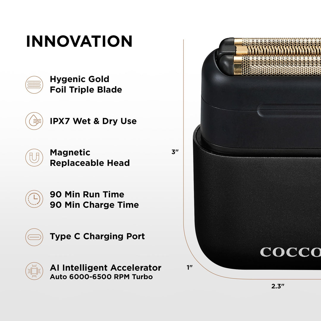 Impacto Micro Wet-Dry Shaver (Black)