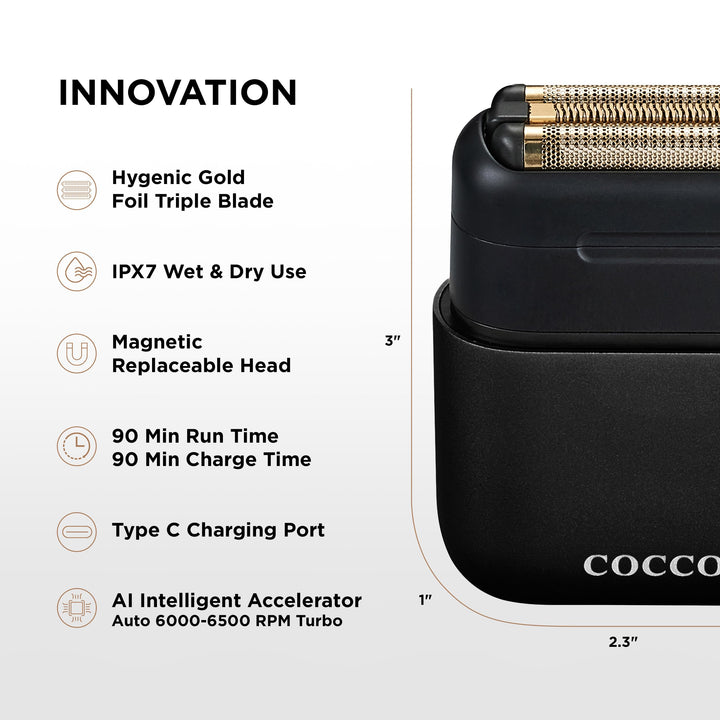 Impacto Micro Wet-Dry Shaver (Black)