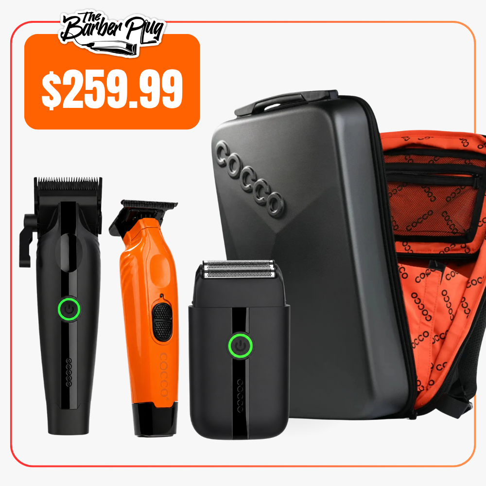 Cocco Veloce Trimmer, Lite Clipper and Shaver Bundle (Free Backpack)