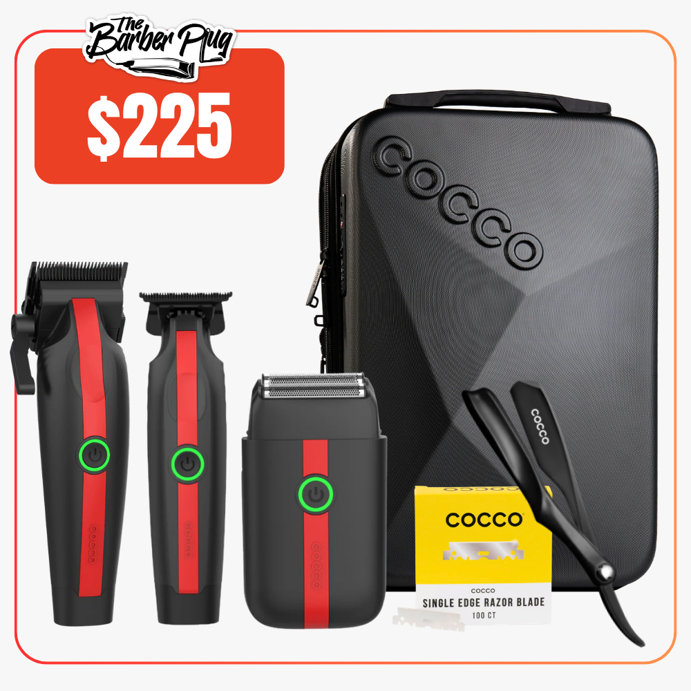 Cocco Lite Clipper, Trimmer and Shaver Bundle (Free Backpack and Blades)
