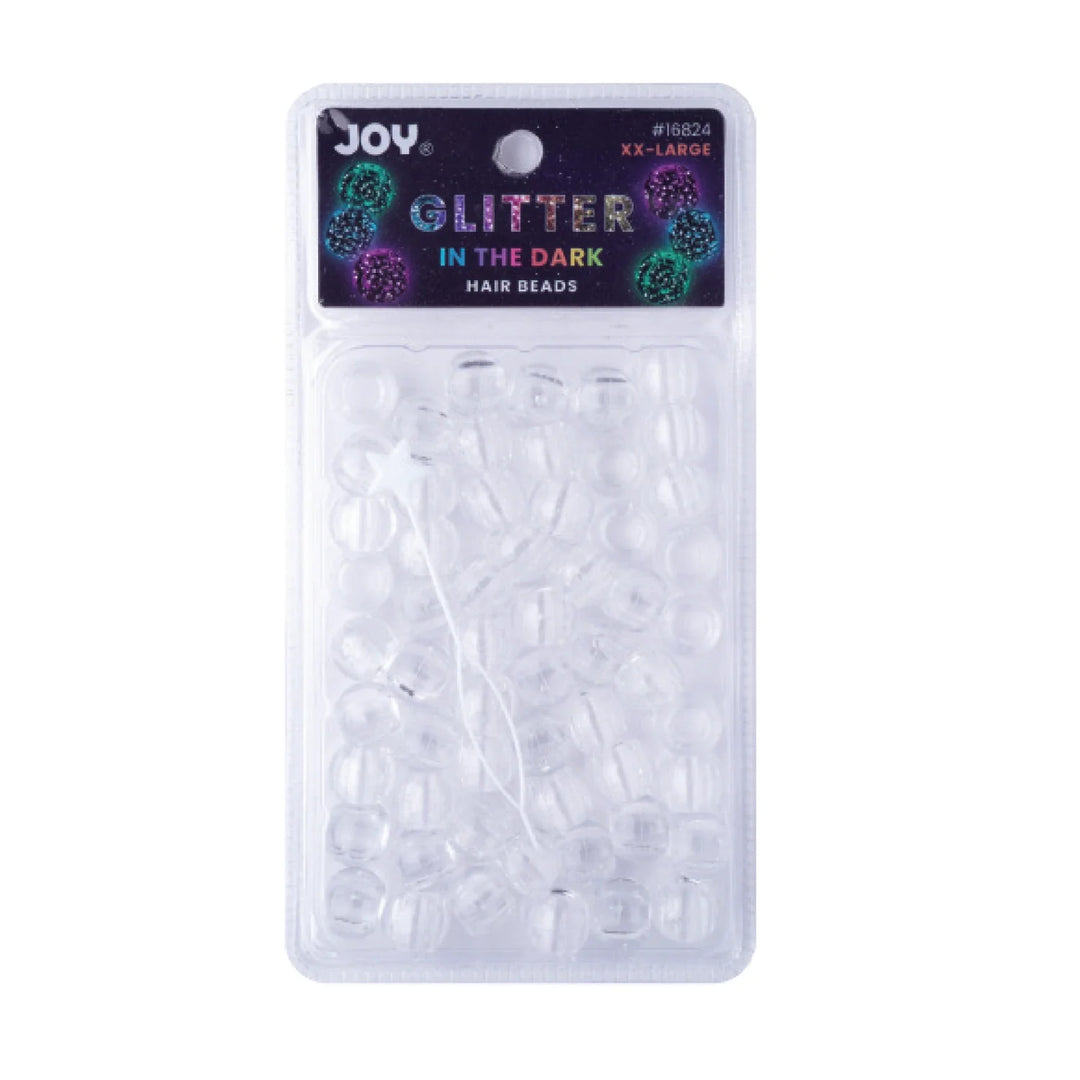 Joy Round Hair Beads XX-Large Glitter Glow