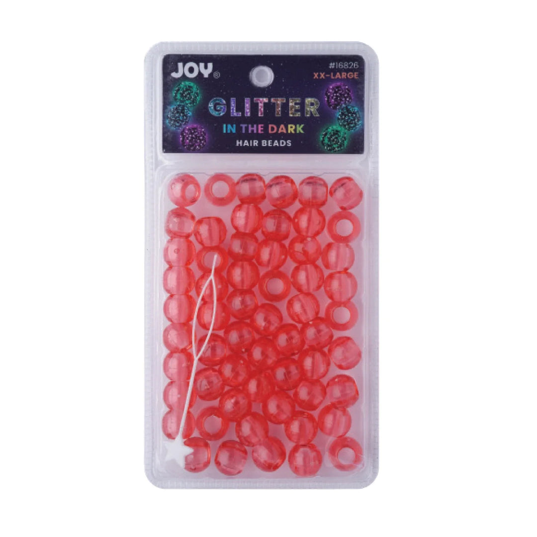 Joy Round Hair Beads XX-Large Glitter Glow
