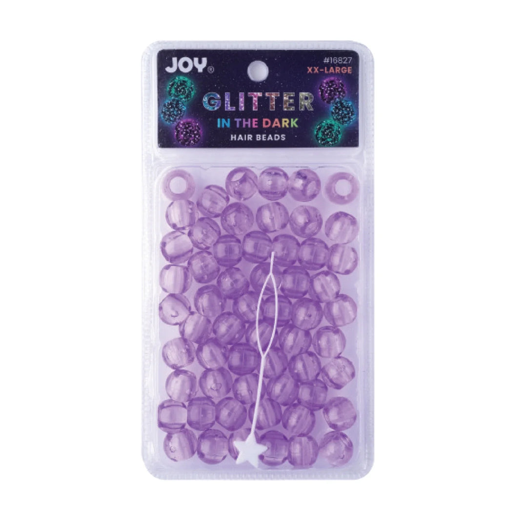 Joy Round Hair Beads XX-Large Glitter Glow