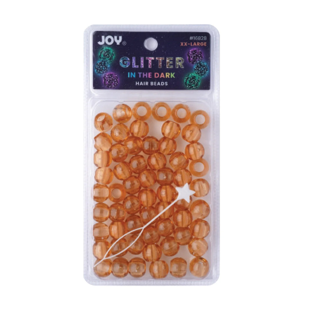 Joy Round Hair Beads XX-Large Glitter Glow