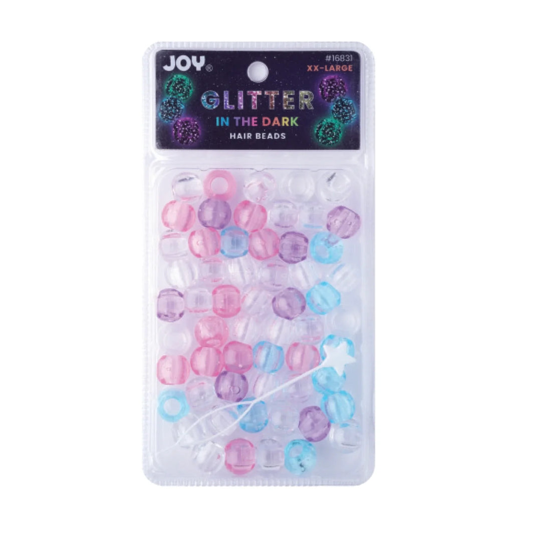 Joy Round Hair Beads XX-Large Glitter Glow