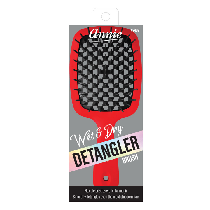 Annie Wet & Dry Detangler Brush, 1 Count, Assorted Colors