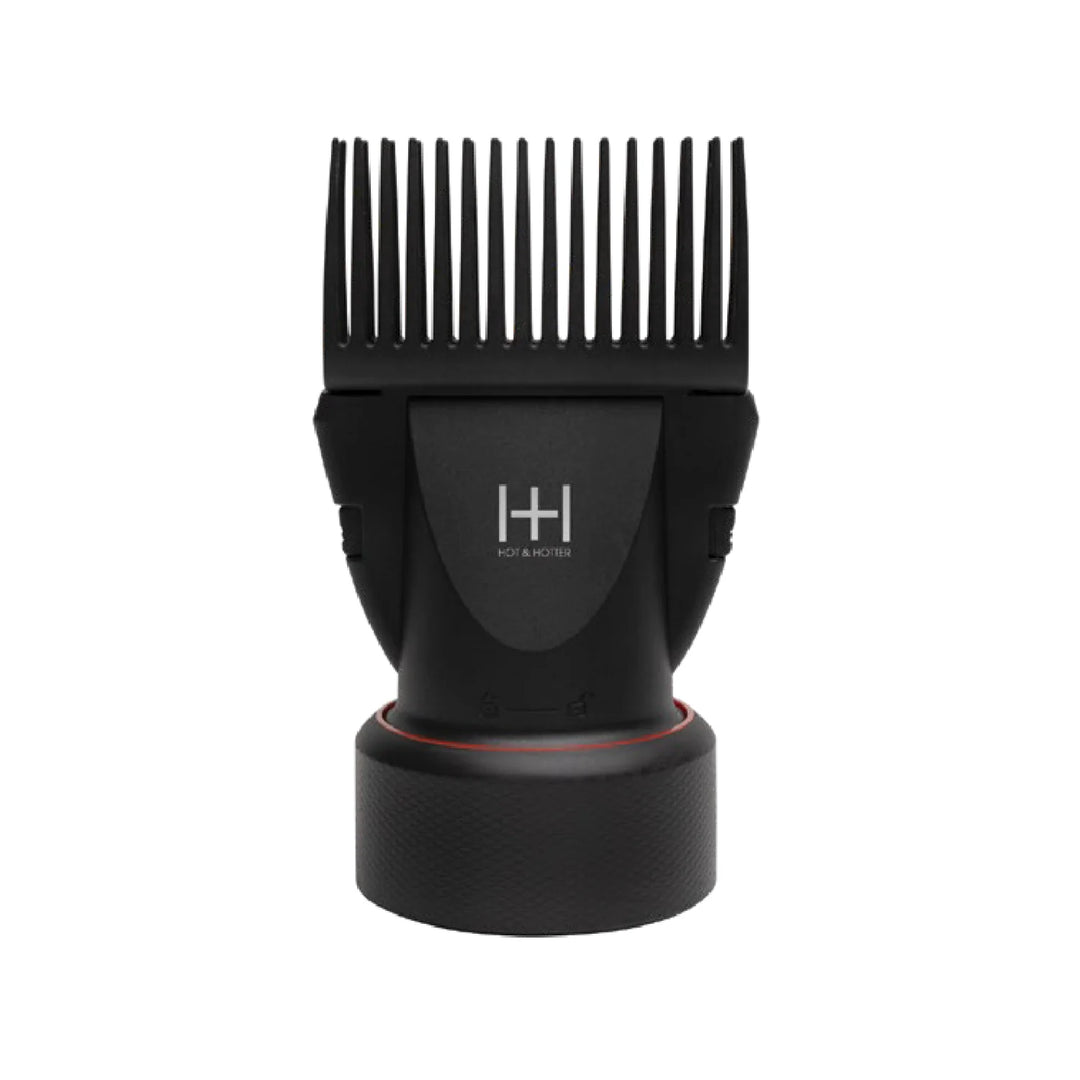 Hot & Hotter 2 in 1 Twist & Lock Concentrator Pik Hair Dryer Attachment, 1 Count, Black