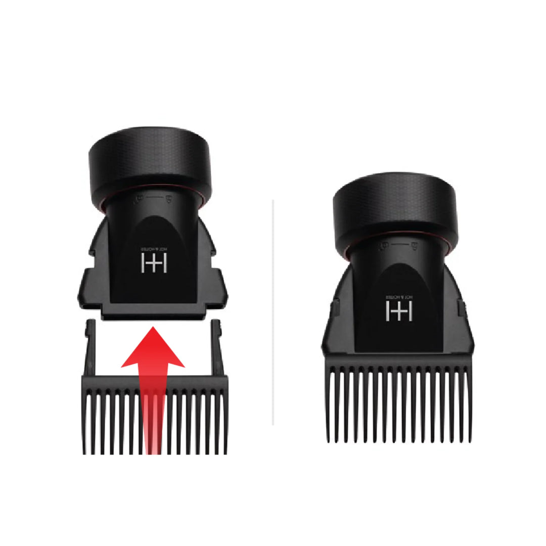 Hot & Hotter 2 in 1 Twist & Lock Concentrator Pik Hair Dryer Attachment, 1 Count, Black