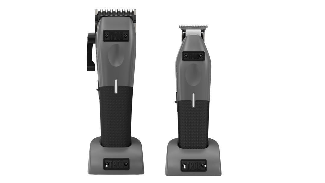 Play Gun Metal Grey Bundle (Clipper & Trimmer) (Wholesale case of 12) by TPOB USA