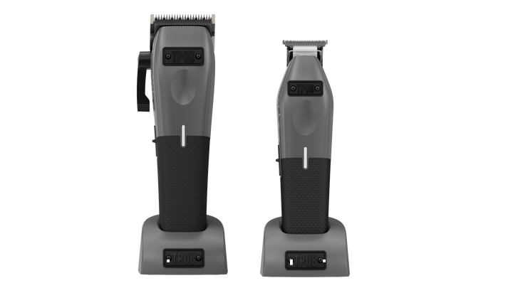 Play Gun Metal Grey Bundle (Clipper & Trimmer) (Wholesale case of 12) by TPOB USA