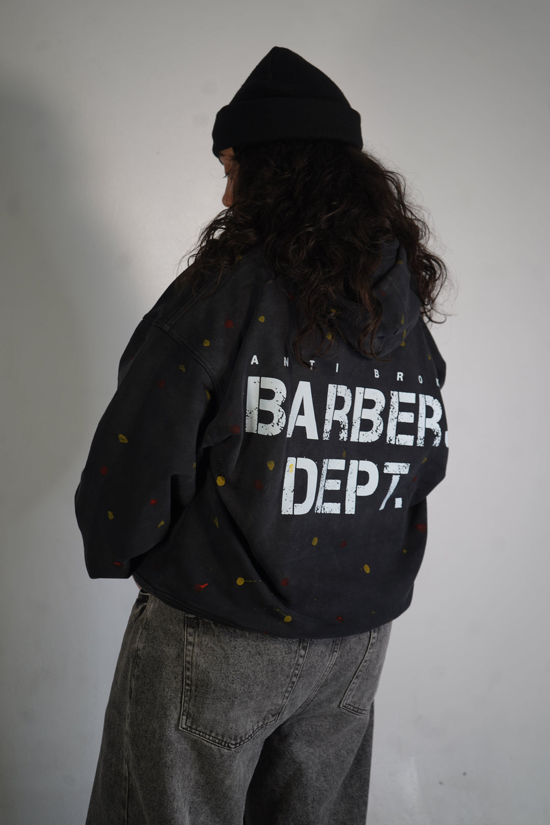 Barbers Dept. Painted Hoodie