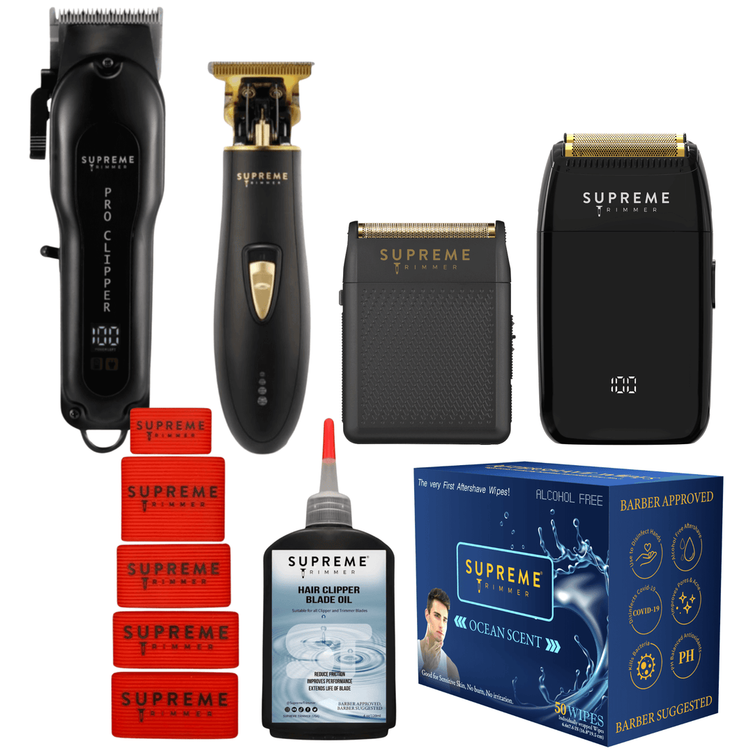 Supreme Trimmer 7-in-1 Starter Bundle - Groming Kit - Supreme Trimmer Mens Trimmer Grooming kit 