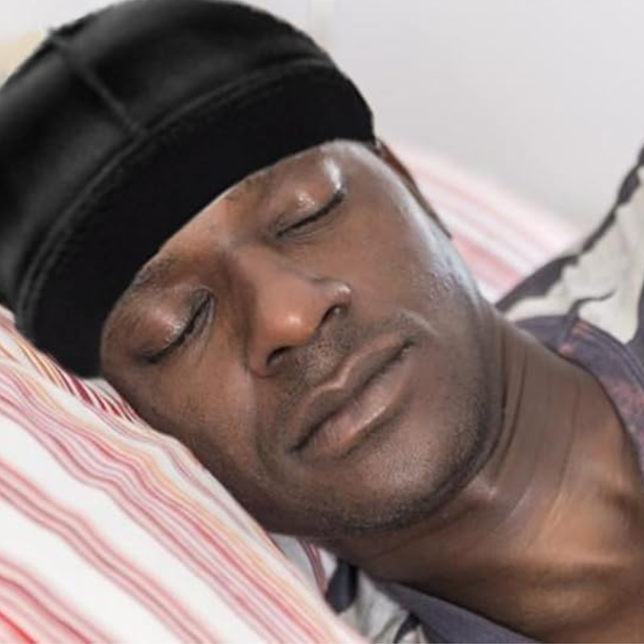 Mr. Durag Stocking Wave Cap with Wide Band, 2 Count, Black