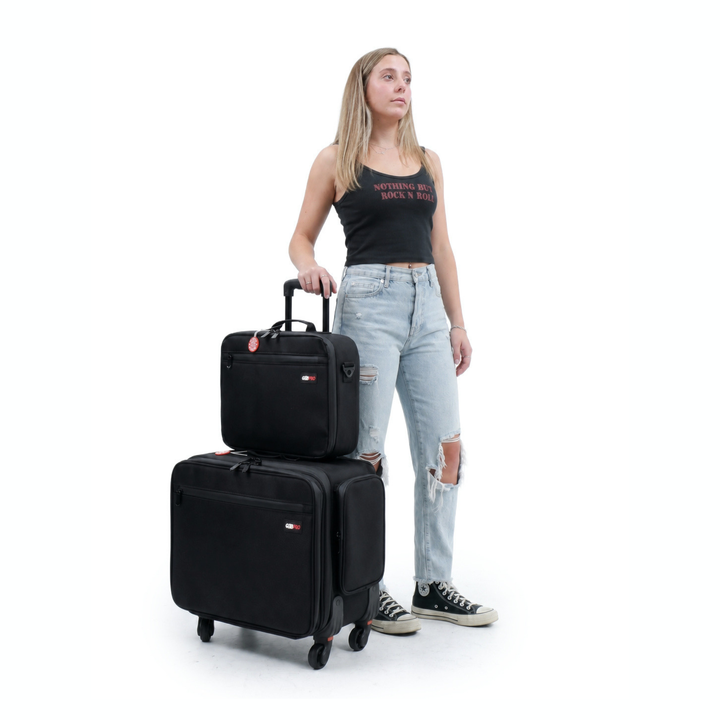 Roller Duo Mobile Workstation with Deep Storage & Extending Tray System – OG Black