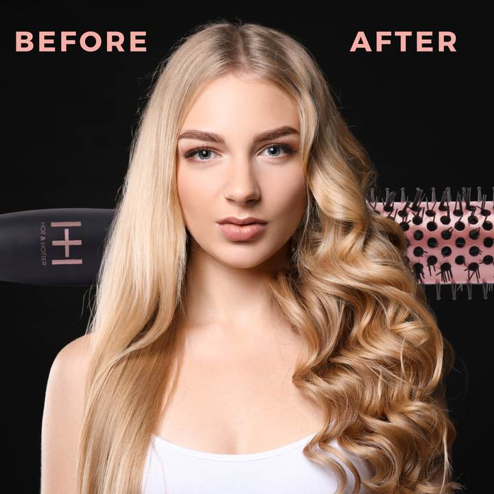 Hot & Hotter Tourmaline Ceramic Hot Styling Brush 1 1/4 Inch, 1 Count, Black