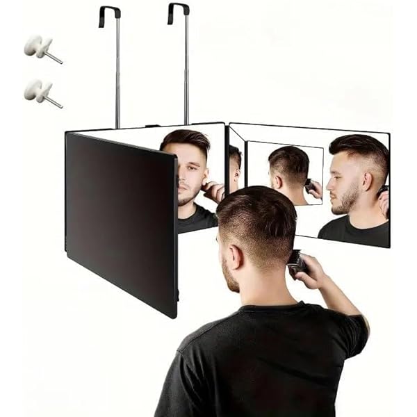Black Ice Trifold 3-Way Self-Cut LED Mirror