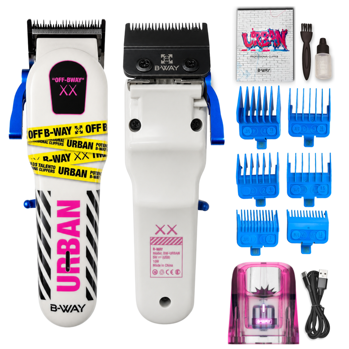 B-WAY NEW URBAN Shorty Professional Cordless Clipper – 8,000 RPM